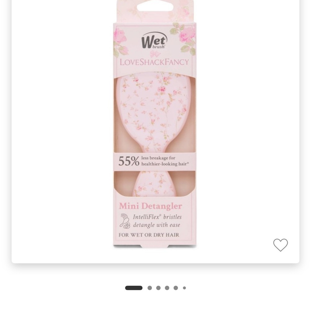 Goody Wet Brush x Love Shack Fancy Mini Detangler Hair Brush - English Ivy